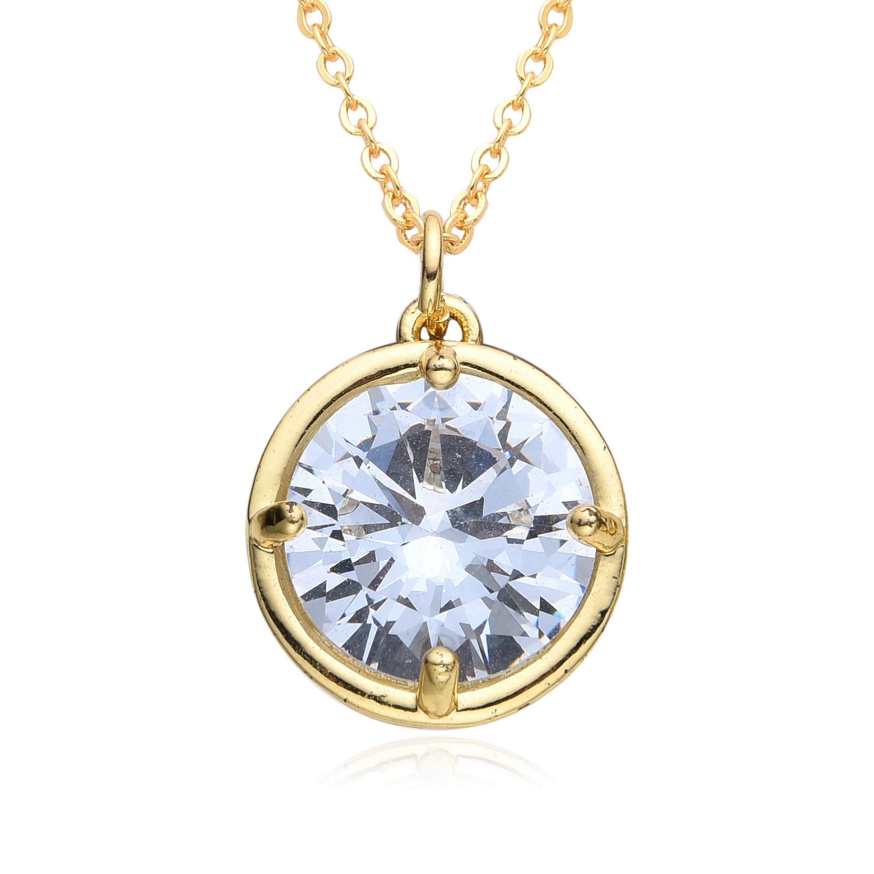 Wholesale Square zircon necklace  simple clavicle chain light luxury clavicle chain