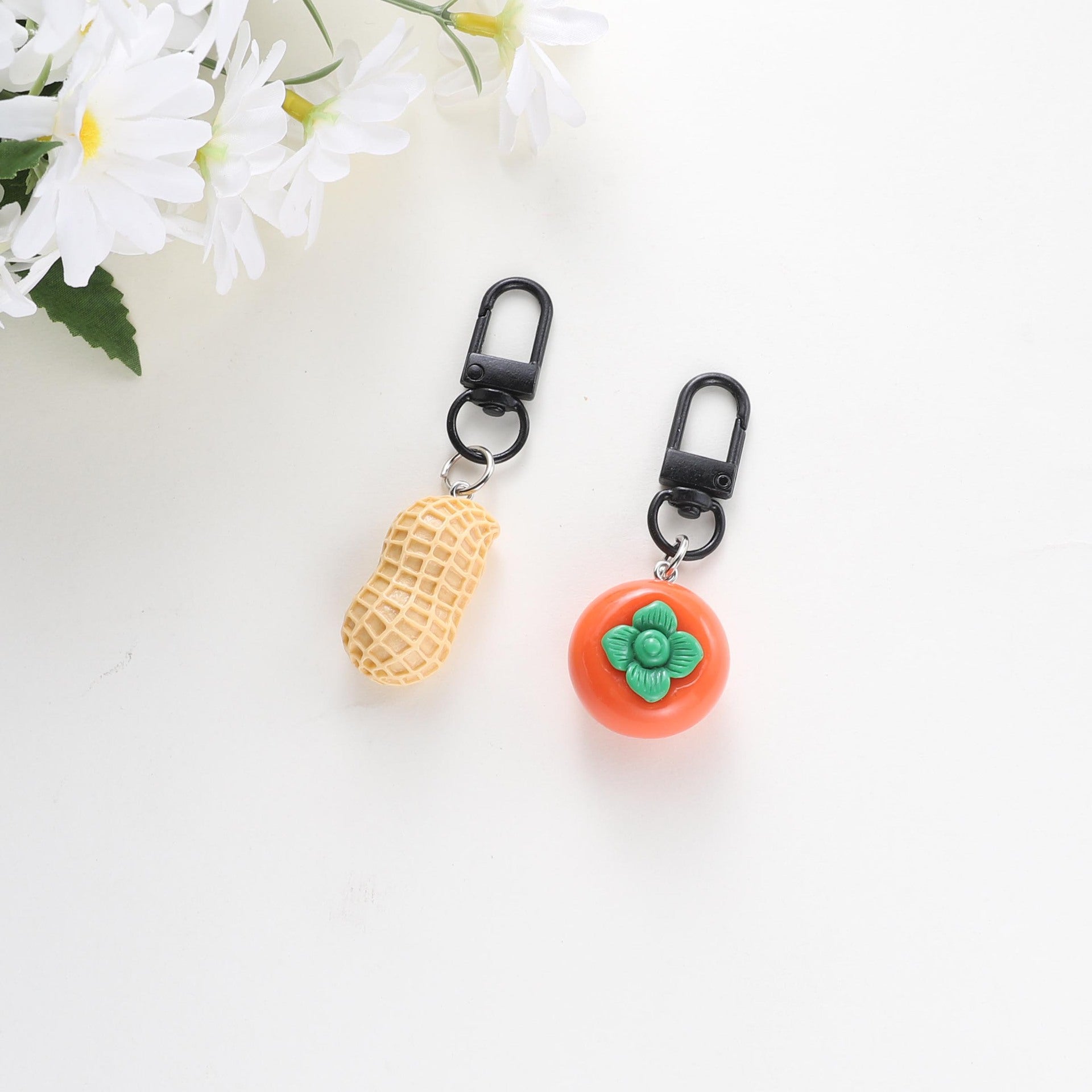 Wholesale Peanuts and Tomato Mini Keychain
