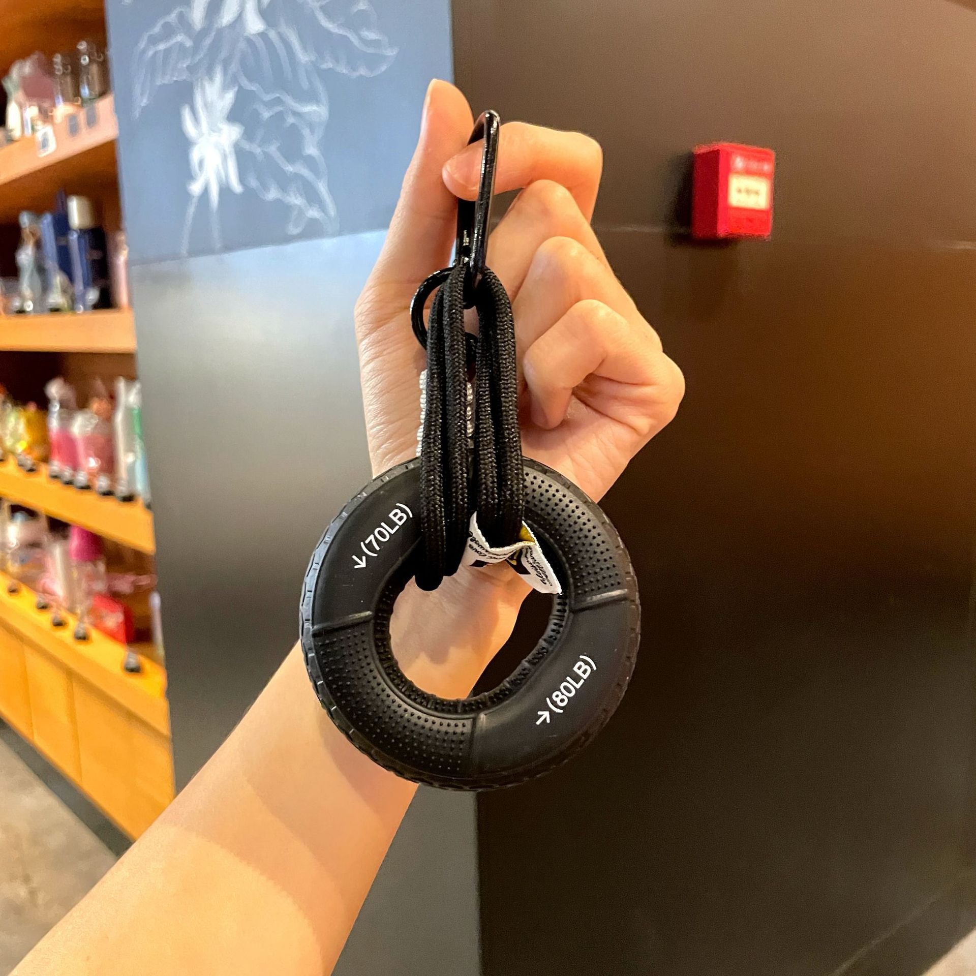 Wholesale Silicone grip stress relief keychain