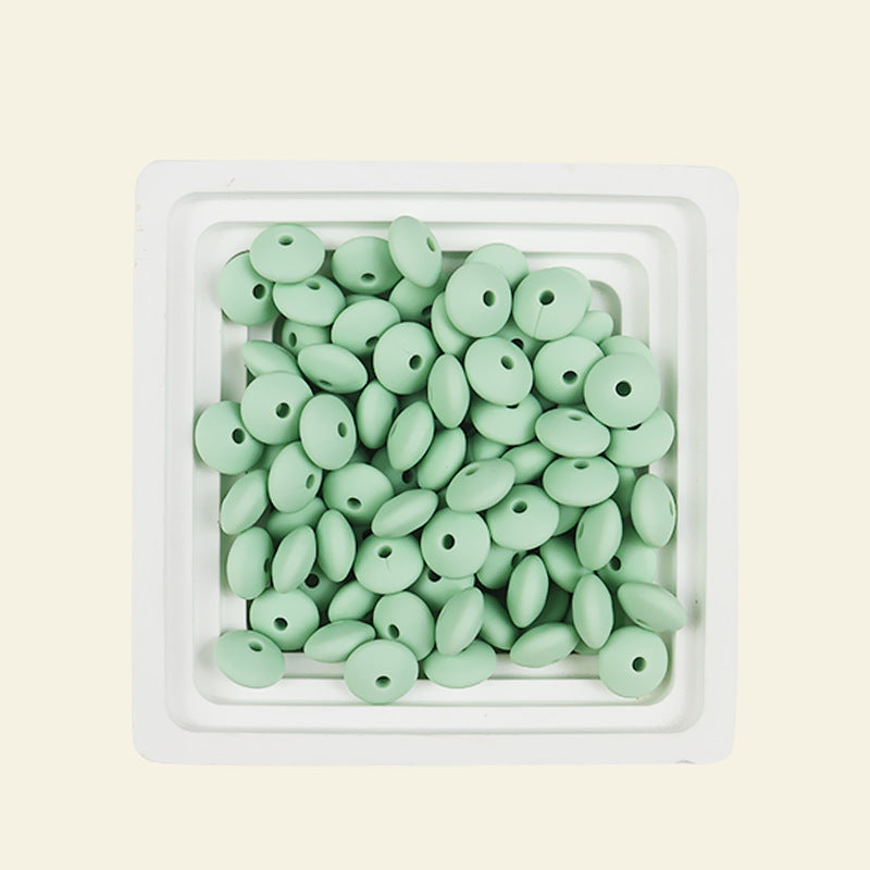 Wholesale 100pcs Abacus Beads 12mm Silicone Flat Beads DIY for Beadable ACC-BDS-JIaHao002