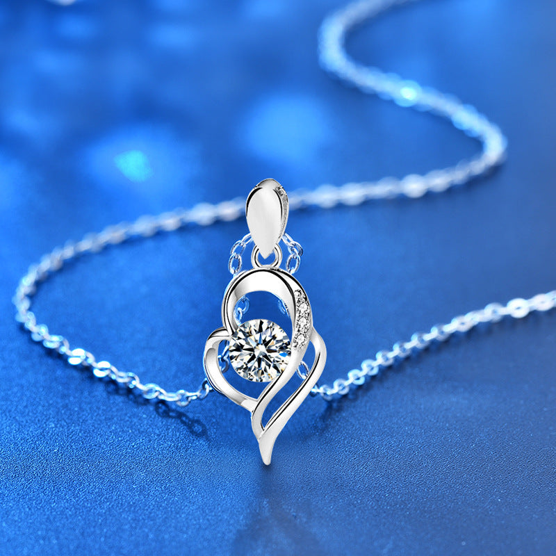 Wholesale 925 Sterling Silver Angel Wings Necklace