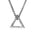 Wholesale geometric triangle titanium steel necklace