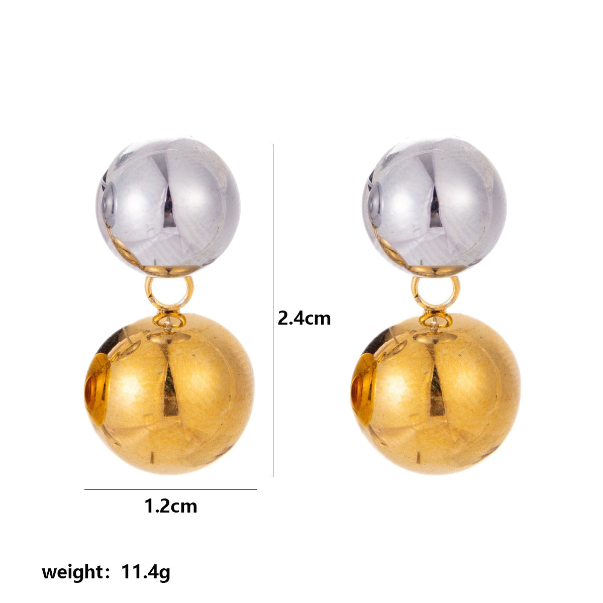 Wholesale Trendy Geometric Zircon Square Earrings Stainless Steel Electroplated for Women Boutique Resale