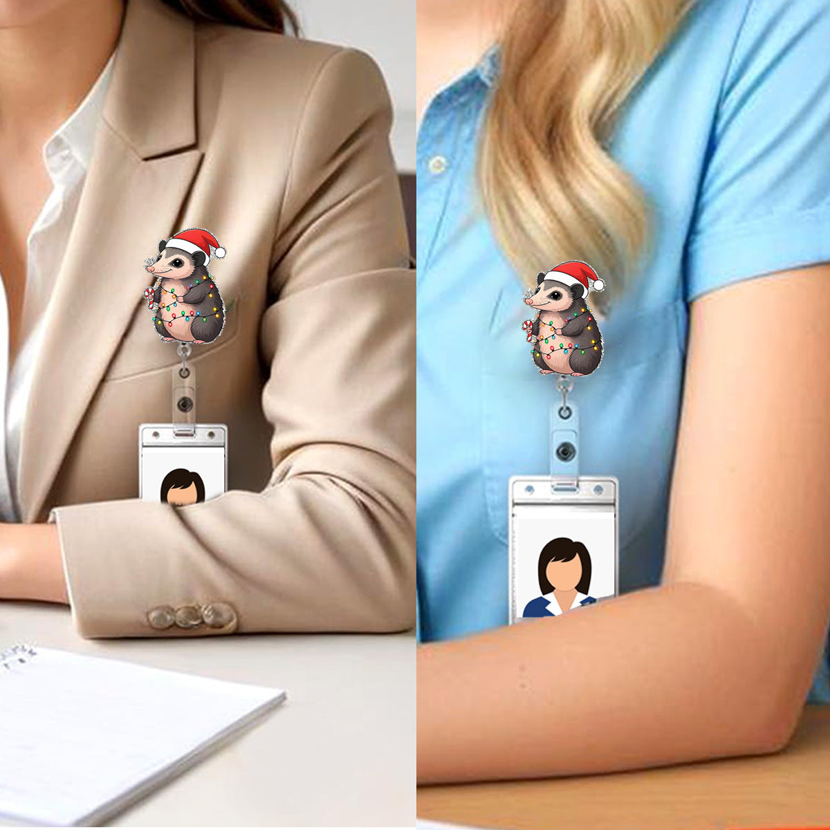 Wholesale Creative and fun pull-tab telescopic  Badge Reels