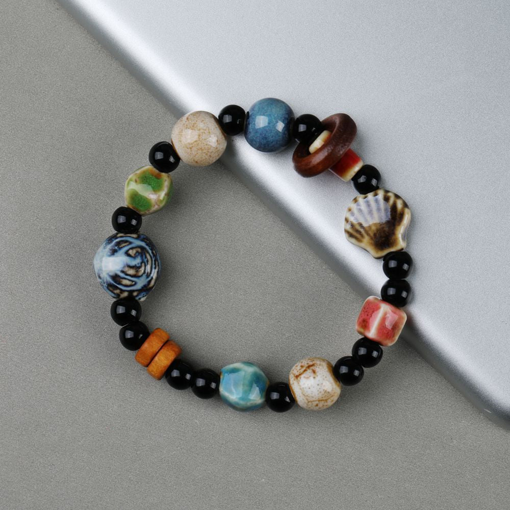 Wholesale Ceramic Bone Porcelain Bead Bracelet ACC-BT-YXH005