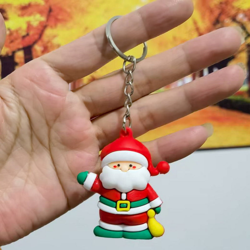 Wholesale Couple keychain car key pendant Christmas doll keychain
