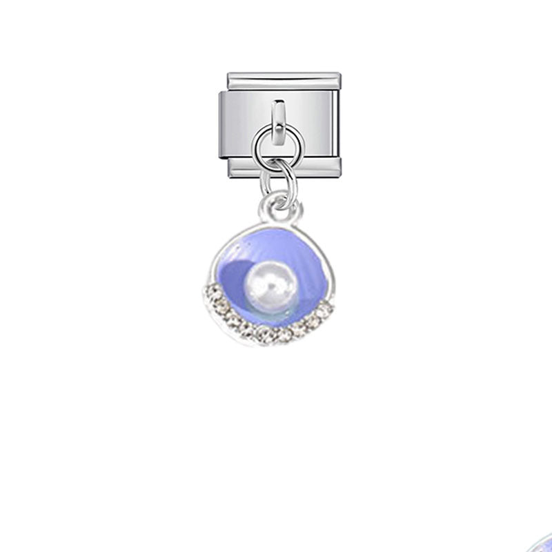 Wholesale Pink Crystal Flower Moon Pendant Charm for DIY Bracelet Watch - Stylish Jewelry Accessory for Women