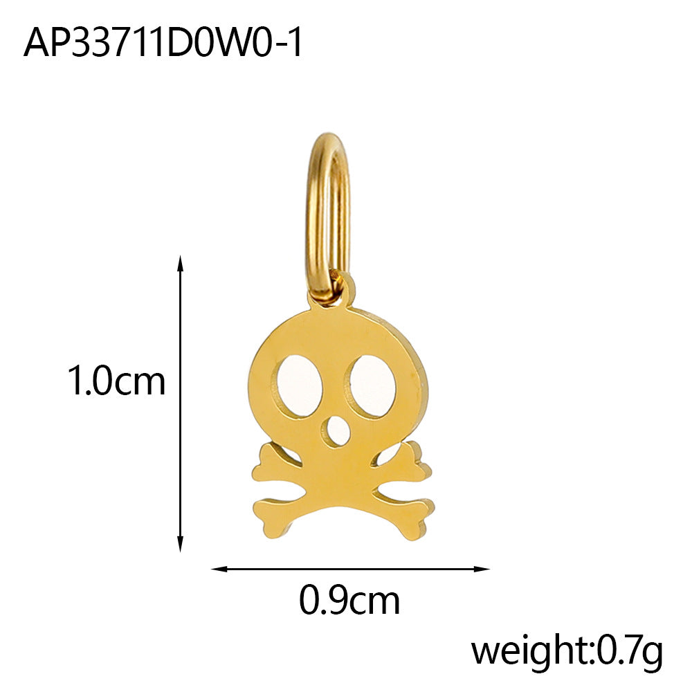 Wholesale  stainless steel skull head pendant