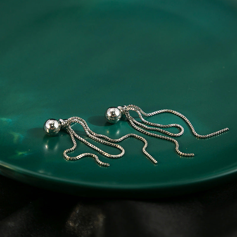 Wholesale Tassel Inlaid Diamond Butterfly Flower Pearl S925 Silver Needle Alloy Earrings ACC-ES-MDD011