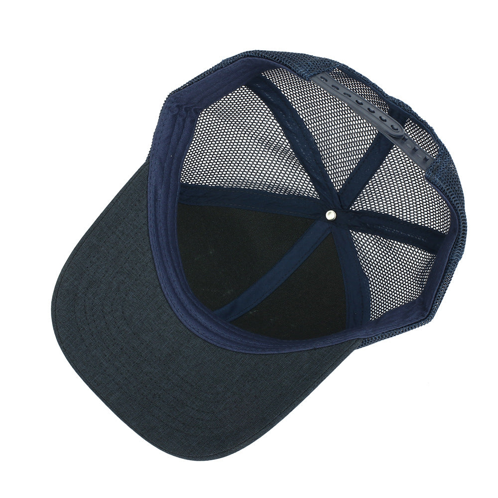 Wholesale Solid Color Trucker Hat Breathable Mesh Cap Cotton Baseball Cap ACC-HT-RongZhao026