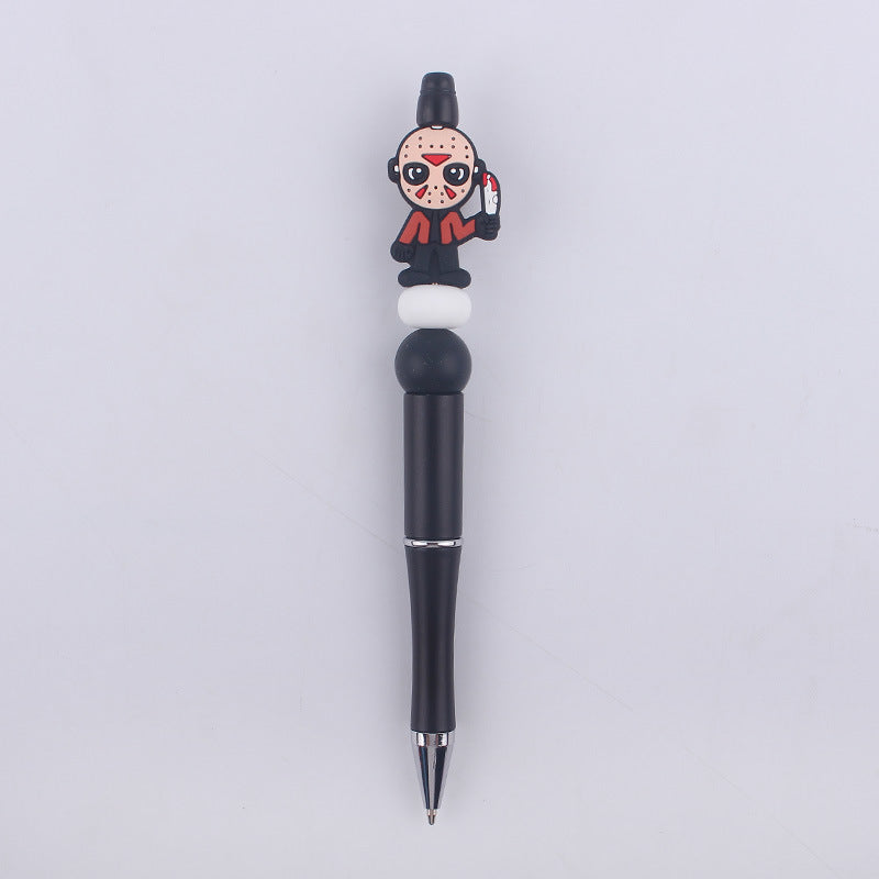Wholesale  Halloween Pumpkin spider silicone  beaded pen