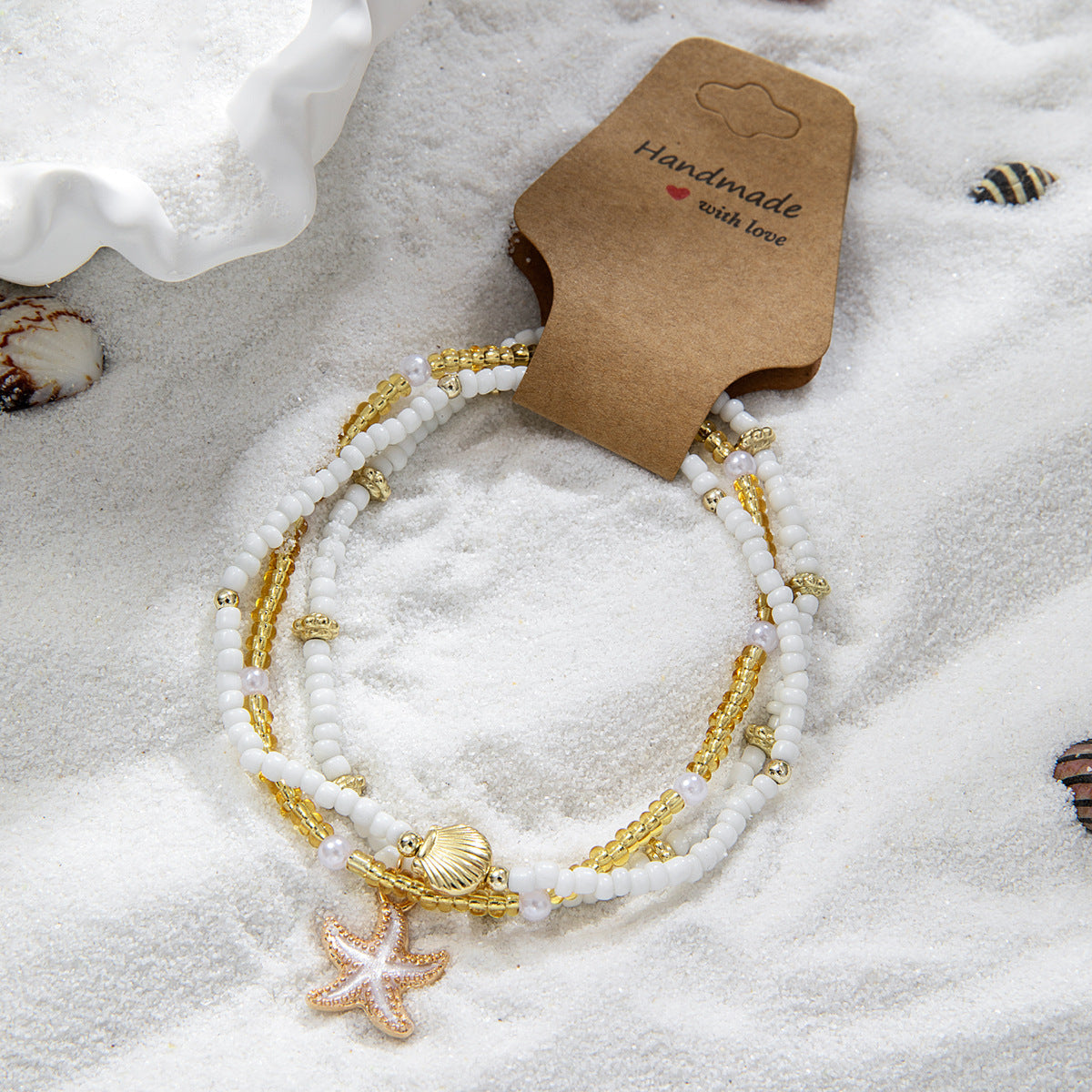 Wholesale  Bohemian Ocean Style Alloy Starfish  Anklets