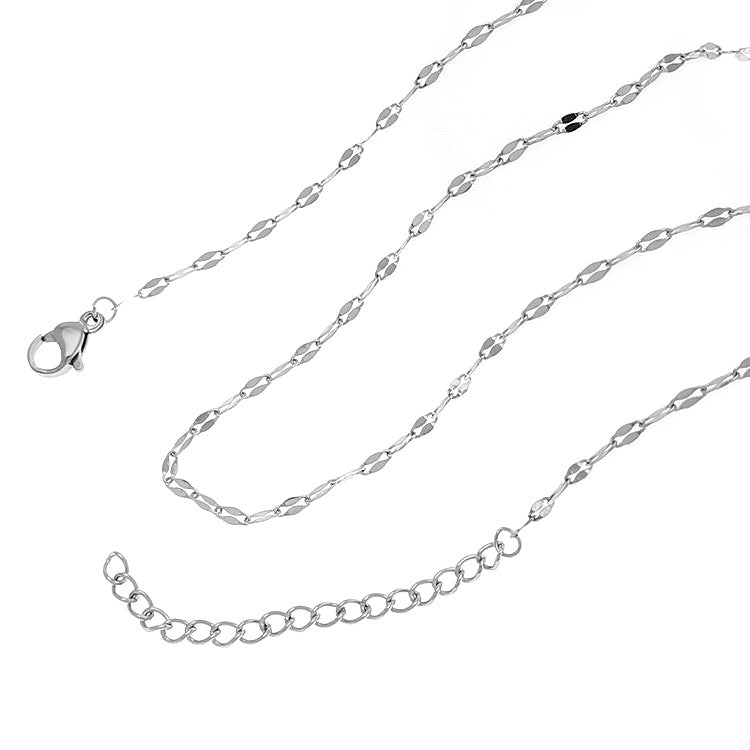 Wholesale Stainless steel lip necklace diy butterfly clavicle chain