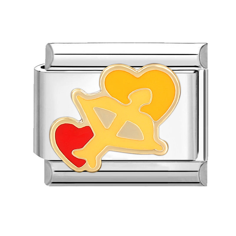 Wholesale Italian Charm Bracelet 9mm DIY Splicing Cute Cartoon Stainless Steel Composable Bracelet