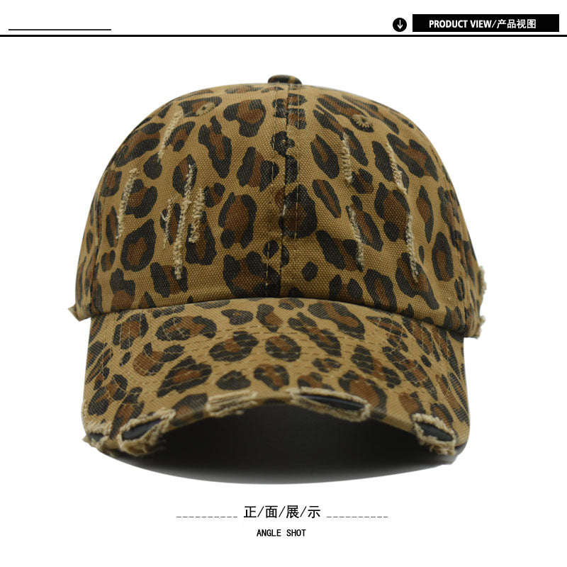 Wholesale   Leopard Print Baseball Cap  Eaves Fashionable Hat