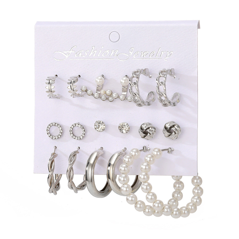 Wholesale  retro love butterfly earrings suit