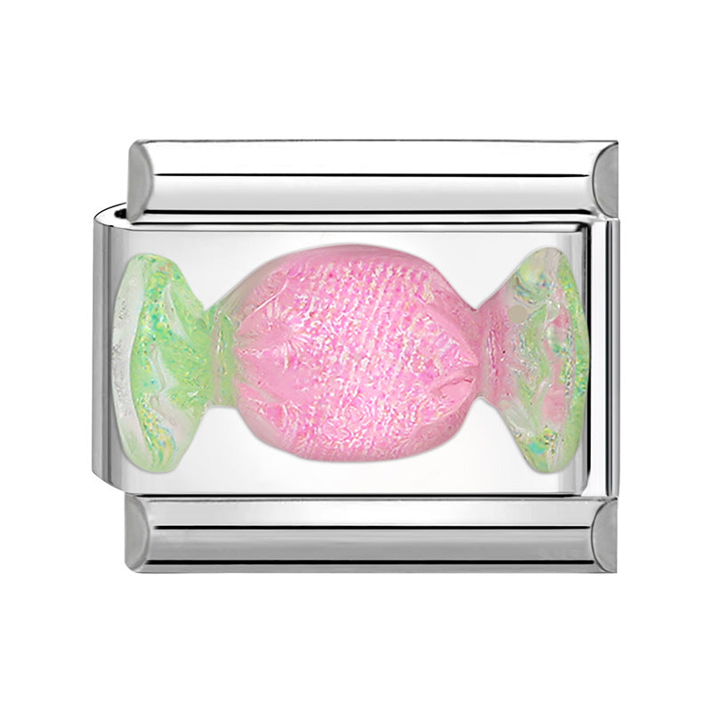 Wholesale Italian Charm Bracelet 9mm DIY Splicing Cute Creative Stainless Steel Composable Bracelet