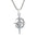 Wholesale Titanium Steel Light Luxury Star and Moon Necklace