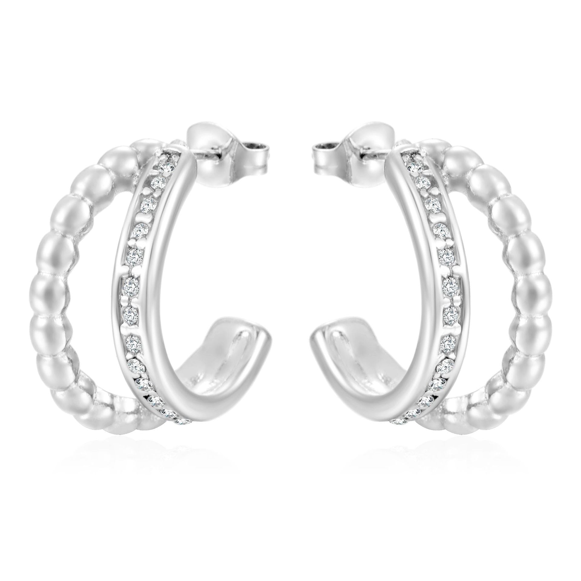 Conception de personnalité créative en gros titanium en acier plaqué 18 000 boucles d'oreilles en or