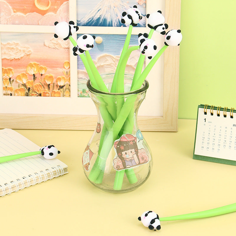 Wholesale Cartoon Giant Panda Soft Glue Gel Pen Ballpoint Pen