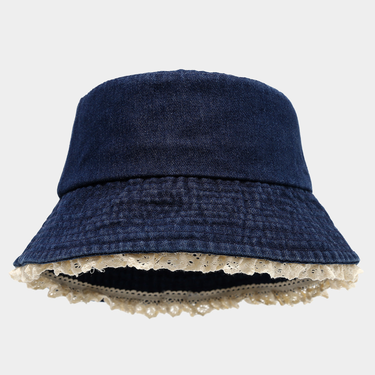 Wholesale  Lace Denim Basin Hat Bucket Hat
