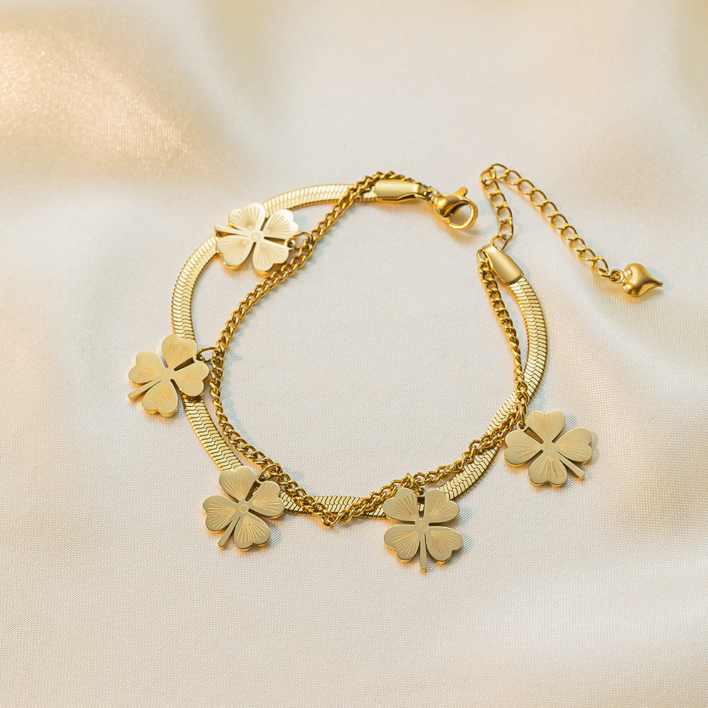 Wholesale Stainless Steel Gold Bracelet ACC-BT-QiYun005