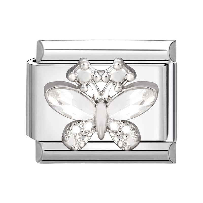 Wholesale Italian Charm Bracelet 9mm DIY Splicing Cute Creative Stainless Steel Composable Bracelet