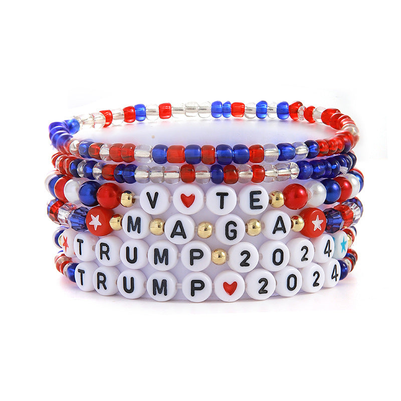 Wholesale  Independence Day Bracelet Letter Bracelet suit