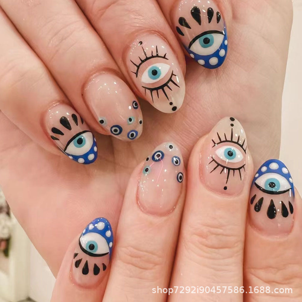 Wholesale 24 Pieces/box Press-on Nails Kits Nail Stickers ACC-NS-XingNai002