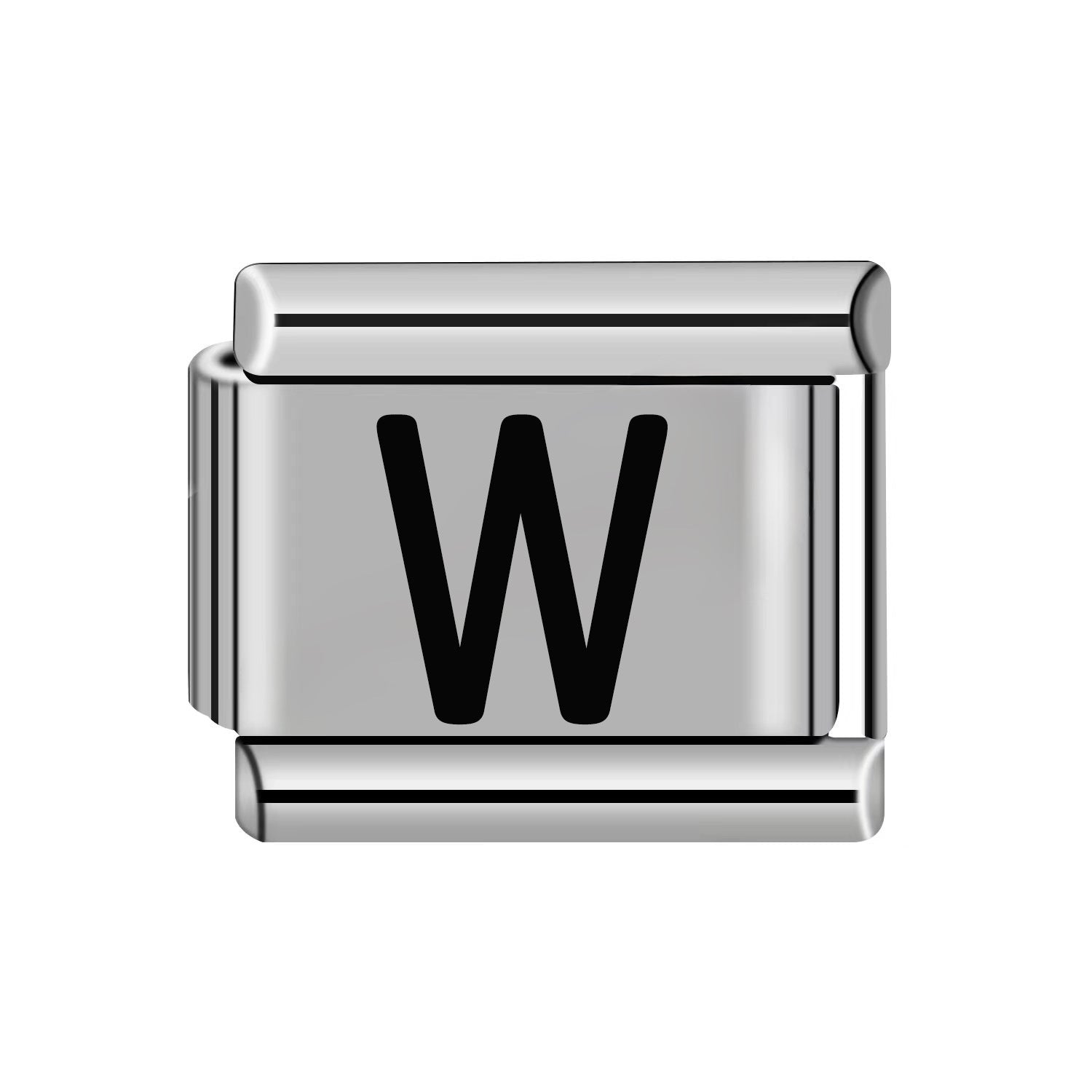 Wholesale 10pcs Italian Charm Bracelet 9mm DIY Splicing Removable Stainless Steel Letter Composable Bracelet ACC-BT-XY051