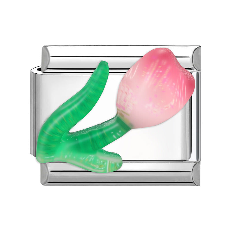 Wholesale Italian Charm Bracelet 9mm DIY Splicing Cute Creative Stainless Steel Composable Bracelet