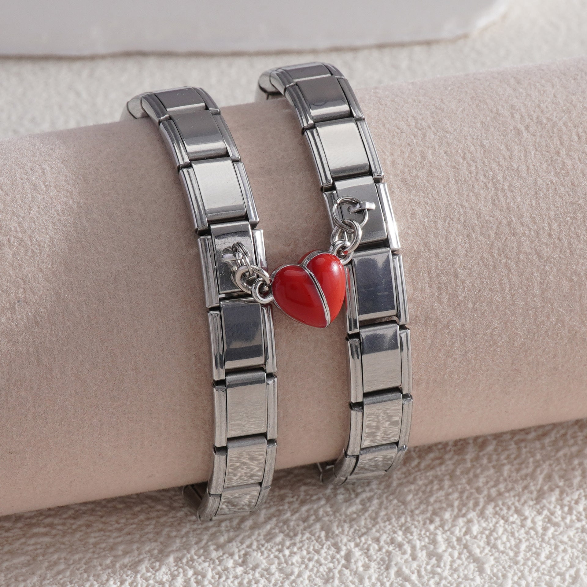 Wholesale Italian Charm Bracelet 9mm DIY Splicing Creative Pattern Stainless Steel Composable Bracelet