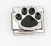 Wholesale Stylish Italian Style Dog Paw Modular Bracelet Stainless Steel Electroplated Fashion Accessory For Gift And Resale