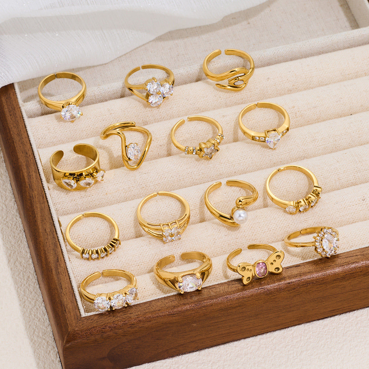 Wholesale Stylish Open Ring Titanium Steel Fashion Accessory for Everyday Wear
