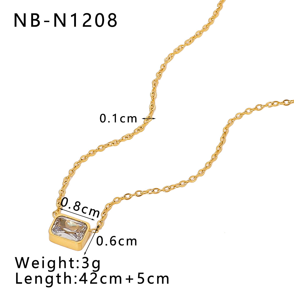 Wholesale Stainless steel plated 18k gold simple butterfly rainbow love color necklace