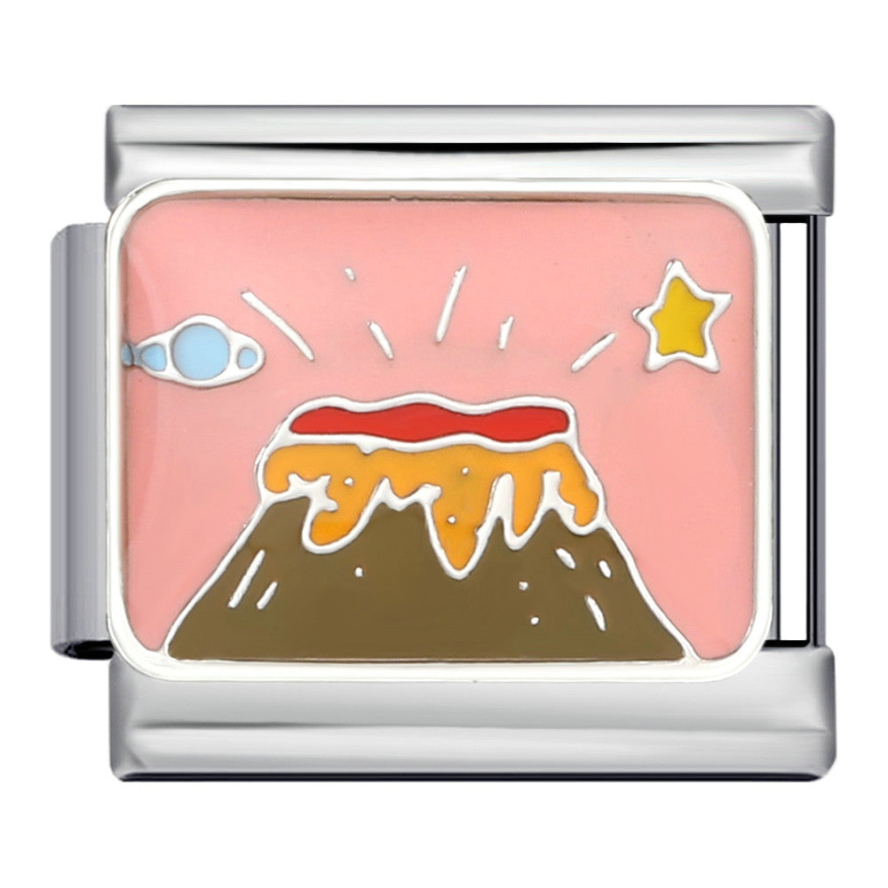 Wholesale Italian Module Bracelet Stainless Steel Welding Oil Dropping DIY  Bracelet