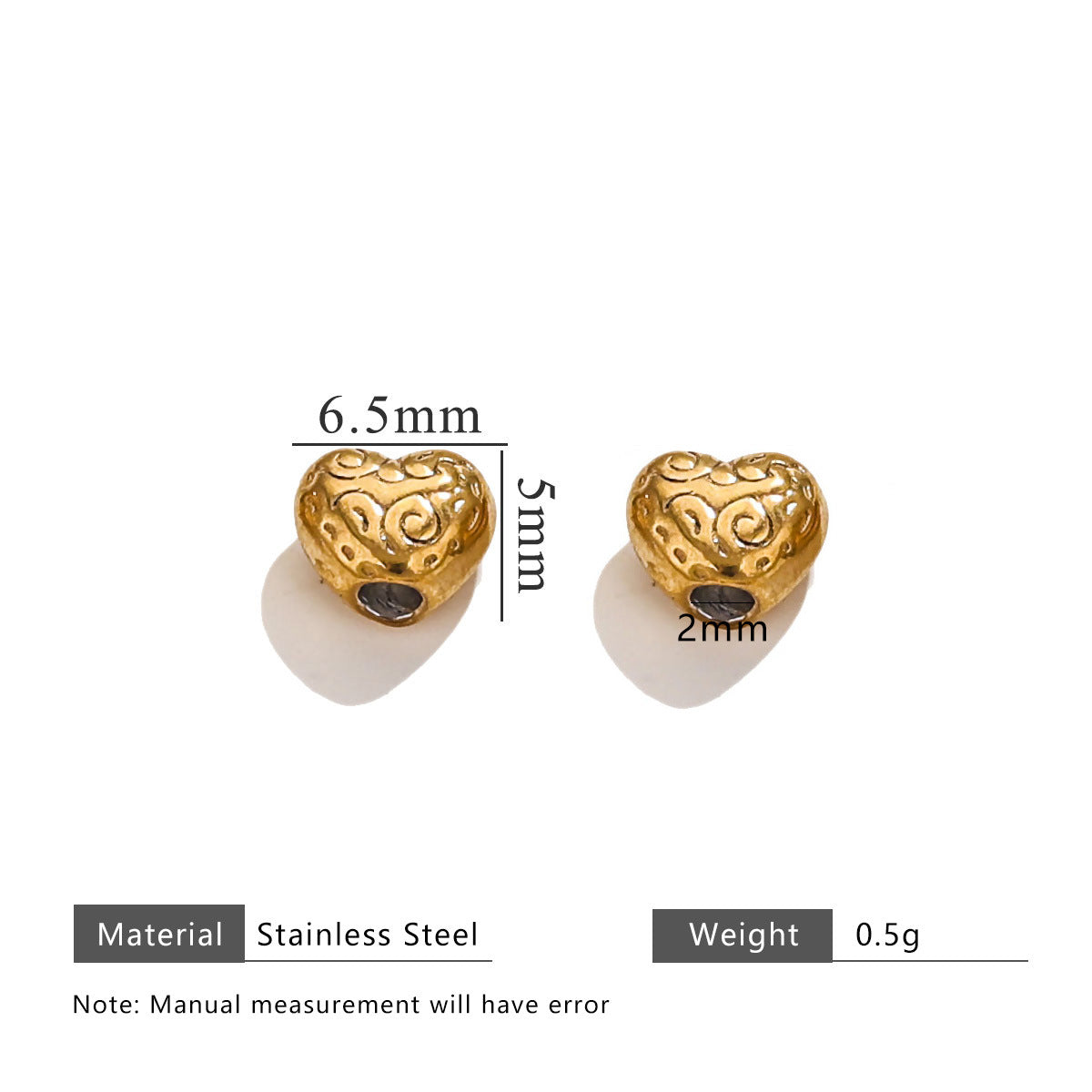 Wholesale 20pcs/pack stainless steel baroque wind beads