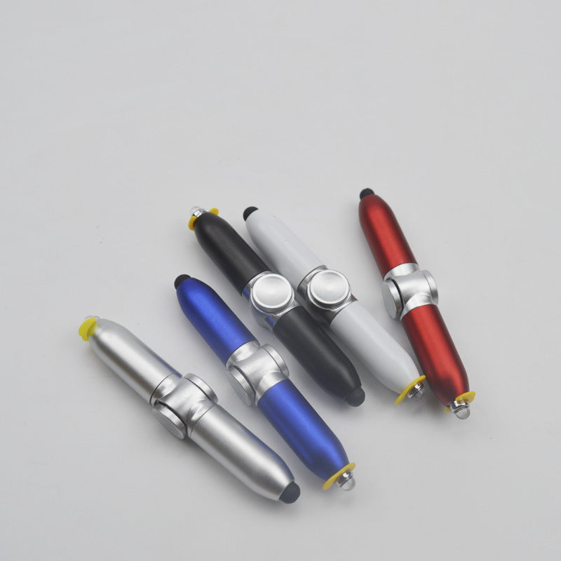 Wholesale  Led creative decompression pen multi-function fingertip gyro ballpoint pen