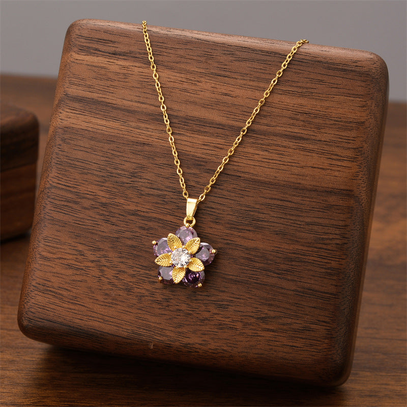 Wholesale Titanium Steel Luxury Necklace ACC-NE-Quanx001