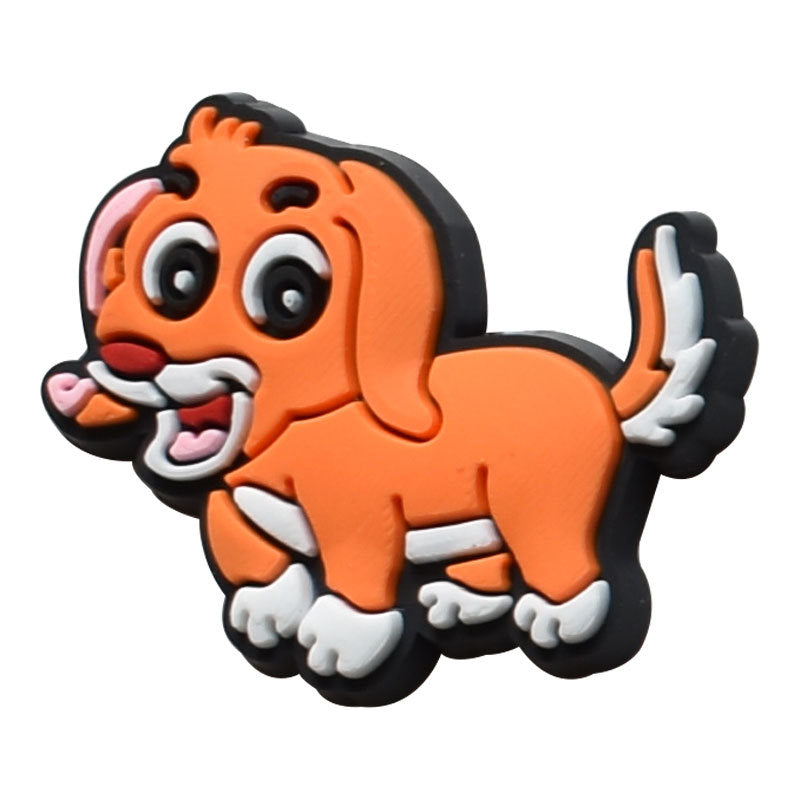 Wholesale Random 100pcs  flower  PVC Soft Rubber Shoe Buckle Decoration