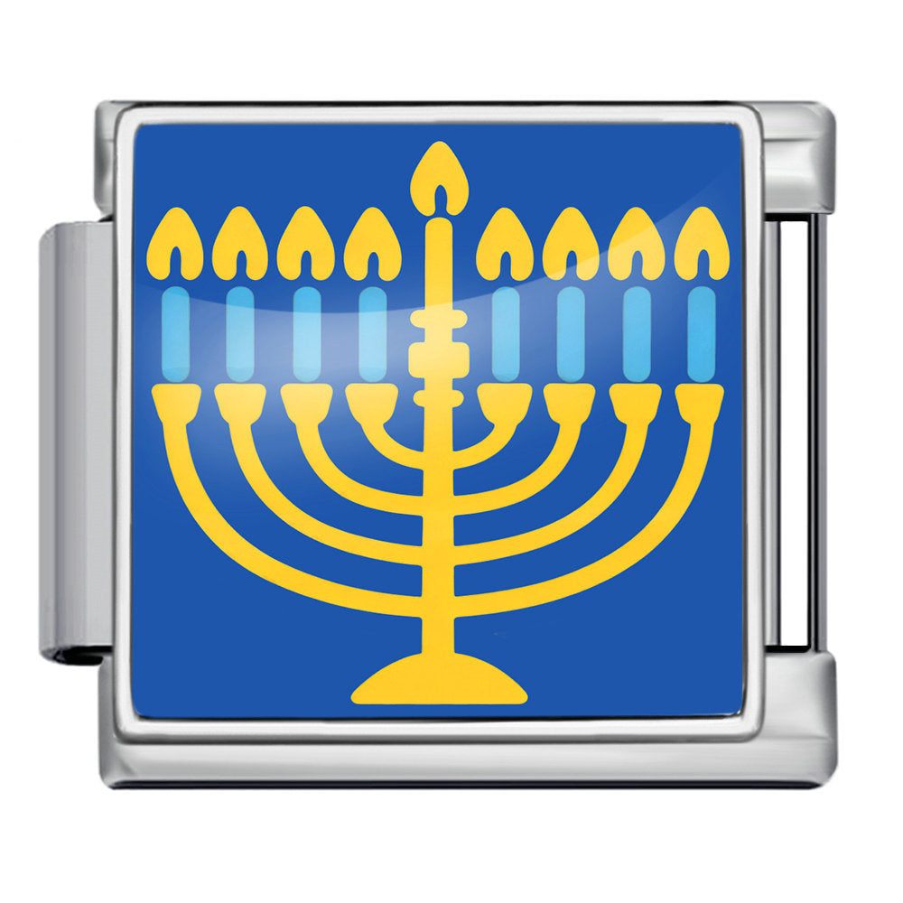 Wholesale Hanukkah Jewish Culture Theme Stainless Steel DIY Modular Bracelet Chic Jewelry Accessory For Everyday Wear Or Gift