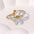 Wholesale cute gold plated bow open stainless steel ring