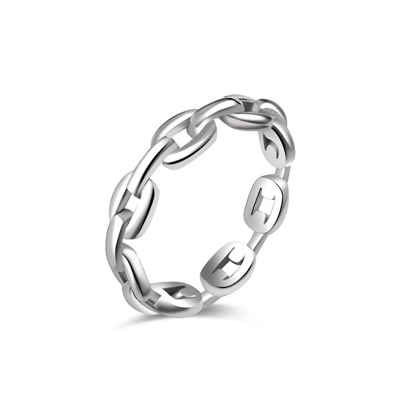 Wholesale  titanium steel casting ring does not fade couple pair ring