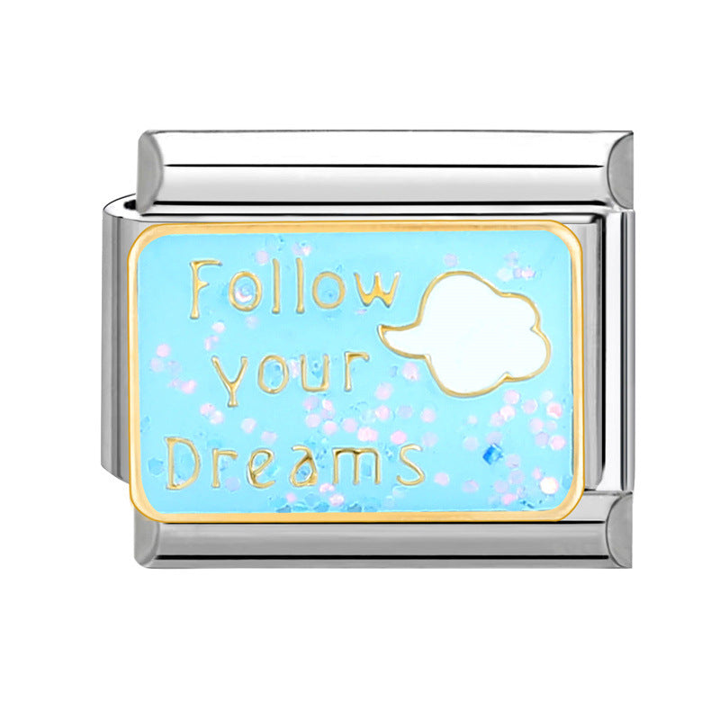 Wholesale  Italian Beaded Bracelet 9mm DIY Splicing Removable Stainless Steel Combinable Bracelet