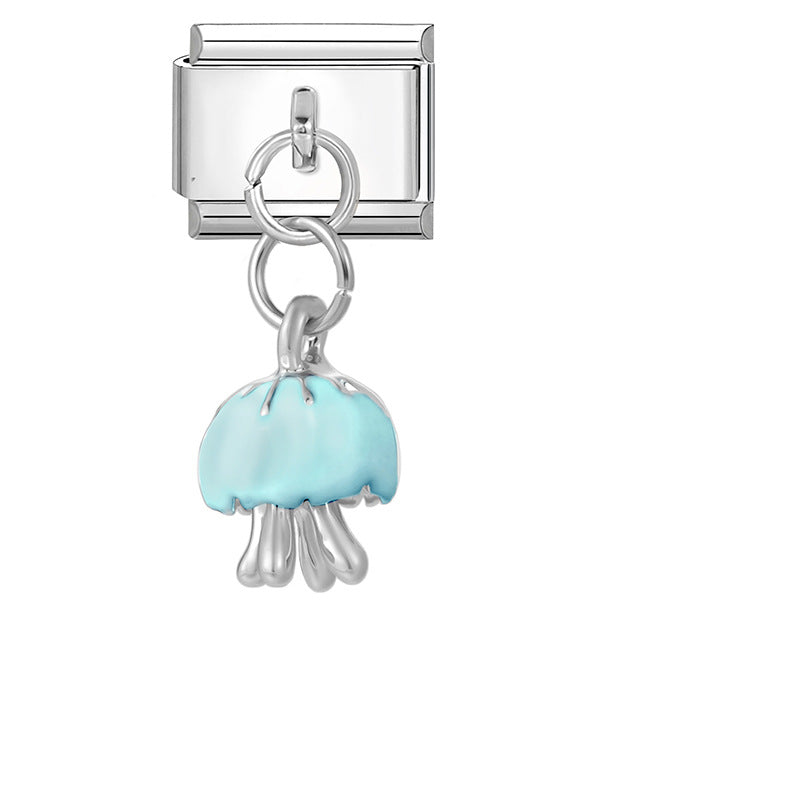 Wholesale  Italian Charm Bracelet 9mm DIY Splicing Cute Creative Stainless Steel Composable Bracelet