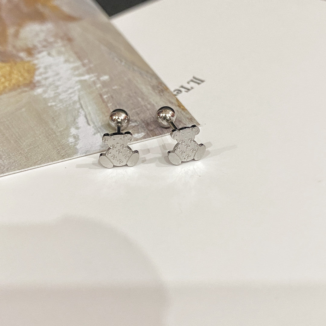 Wholesale Titanium Steel Animal Screw Earrings ACCVIP-ES-YZXW004