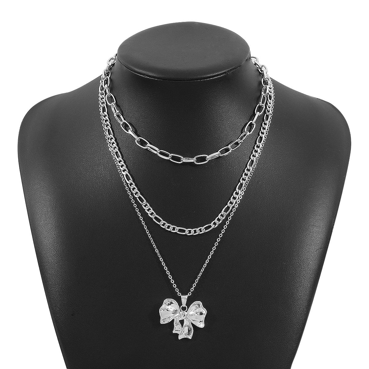 Wholesale Elegant High-end Ear Stud ins Blogger with Sweet Bow Rinlg Cavicle Chain