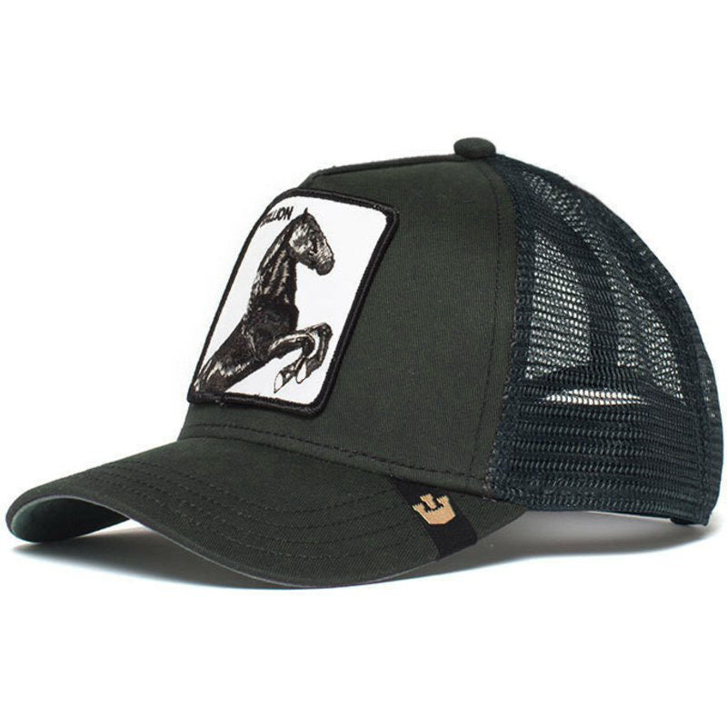 Wholesale Cartoon Animal Sun Protection Mesh Embroidery Hat Baseball Cap ACC-HT-JingKun008