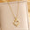 Wholesale Titanium Steel Plated 18K Gold English Letter Pendant Necklace