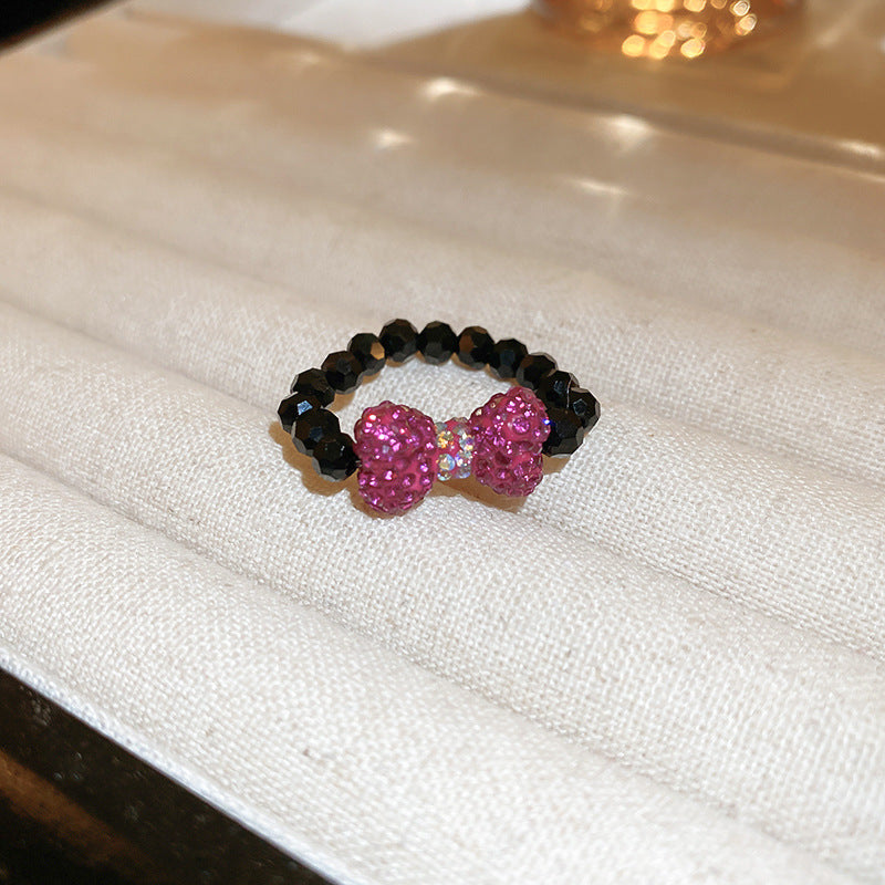 Wholesale Oil Drop Zircon Butterfly Pearl Ring ACC-RS-Huiih002